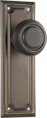 Edwardian 185 x 60mm Knob on Blank Plate Set - AB