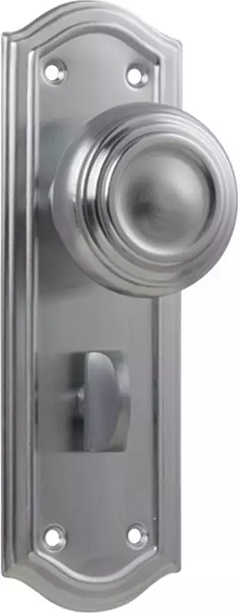 Kensington 175 x 58mm Knob on Privacy Plate Set - SC