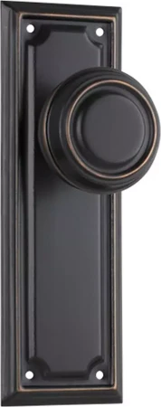 Edwardian 185 x 60mm Knob on Blank Plate Set - AC