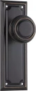 Edwardian 185 x 60mm Knob on Blank Plate Set - AC