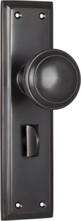 Milton 200 x 50mm Knob on Privacy Plate Set - AC