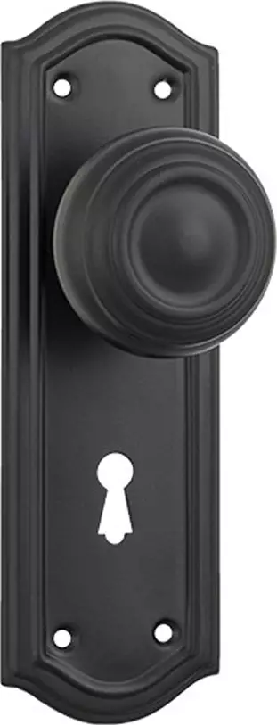 Kensington 175 x 58mm Knob on Std Keyhole Plate Set - MB