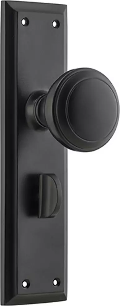 Milton 200 x 50mm Knob on Privacy Plate Set - MB