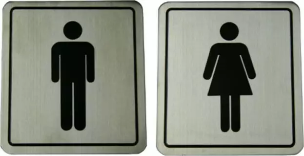 Bathroom Signage Options - SS Bathroom Signage Options - SS