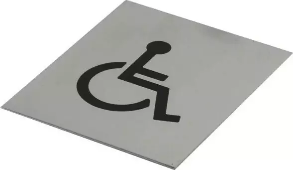 Adhesive Wheelchair Symbol Sign 120 x 100