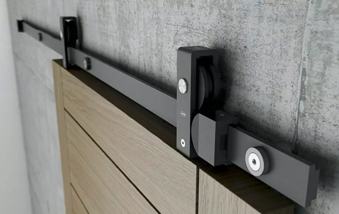 Charriot Sliding Door Kits - Black / Inox Charriot Sliding Door Kits - Black / Inox