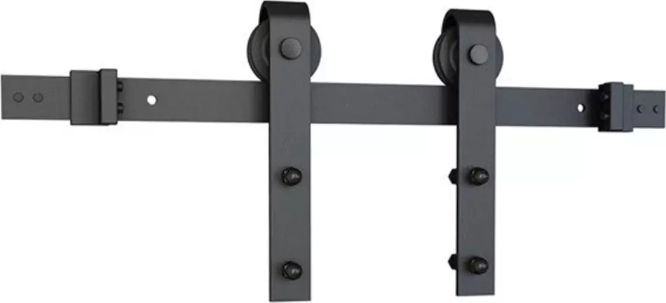 2m Open Bar Rail Timber Kit - BLK