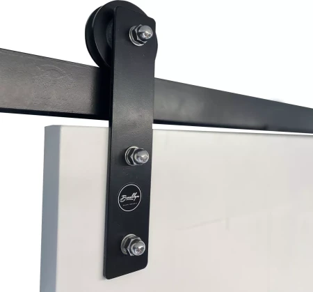 3000mm Barn Door Track Kit for Two Doors - BLK
