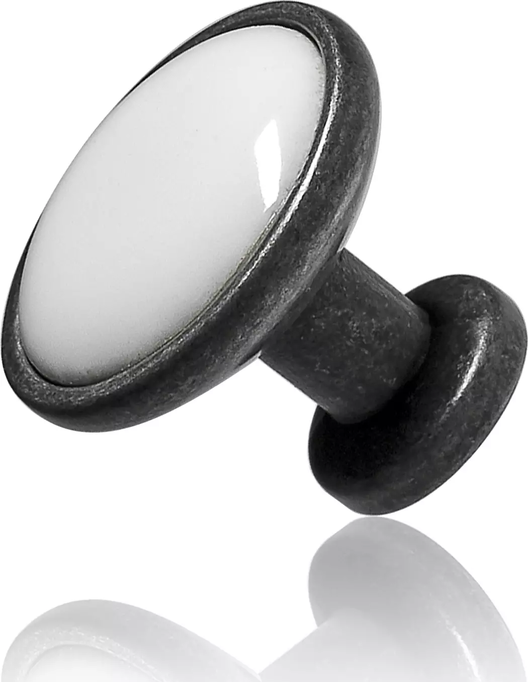 3805 Knob - Rustic Pewter Ceramic 3805 Knob - Rustic Pewter Ceramic