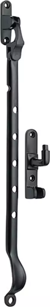 Side Mount Casement Window Stay 300mm - BLK
