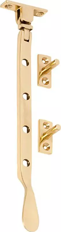 Base Mount Casement Window Stay 200mm - PB