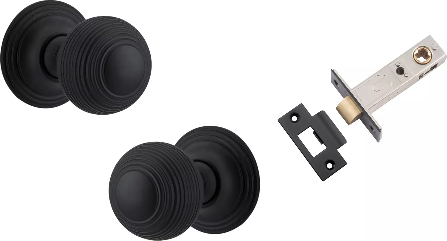 Guildford Knob - Round Rose Passage Set - MB