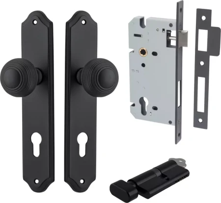 Guildford Knob - Shouldered Entrance Set - Key / Turn - MB