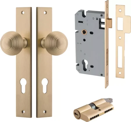 Guildford Knob - Rectangular Entrance Set - Key / Key - BB