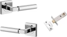 Berlin Lever - Square Rose Passage Set - CP
