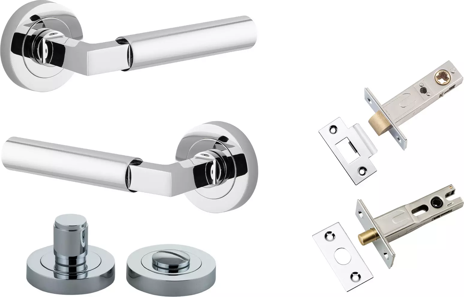 Berlin Lever - Round Rose Privacy Set - CP