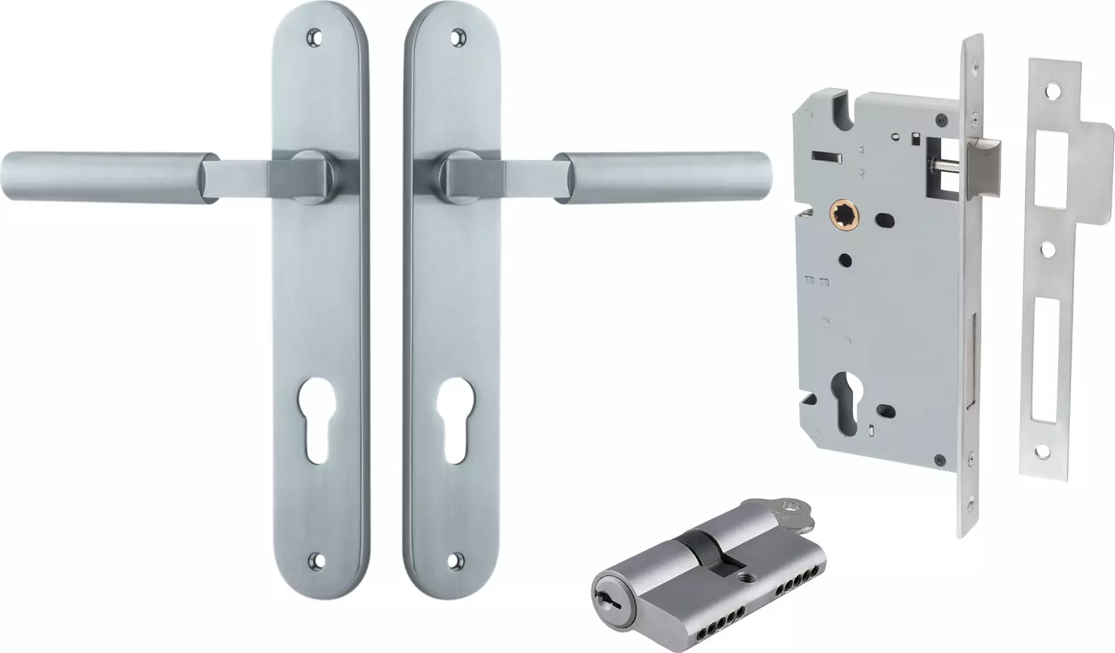 Berlin Lever - Oval Entrance Set - Key / Key - SC