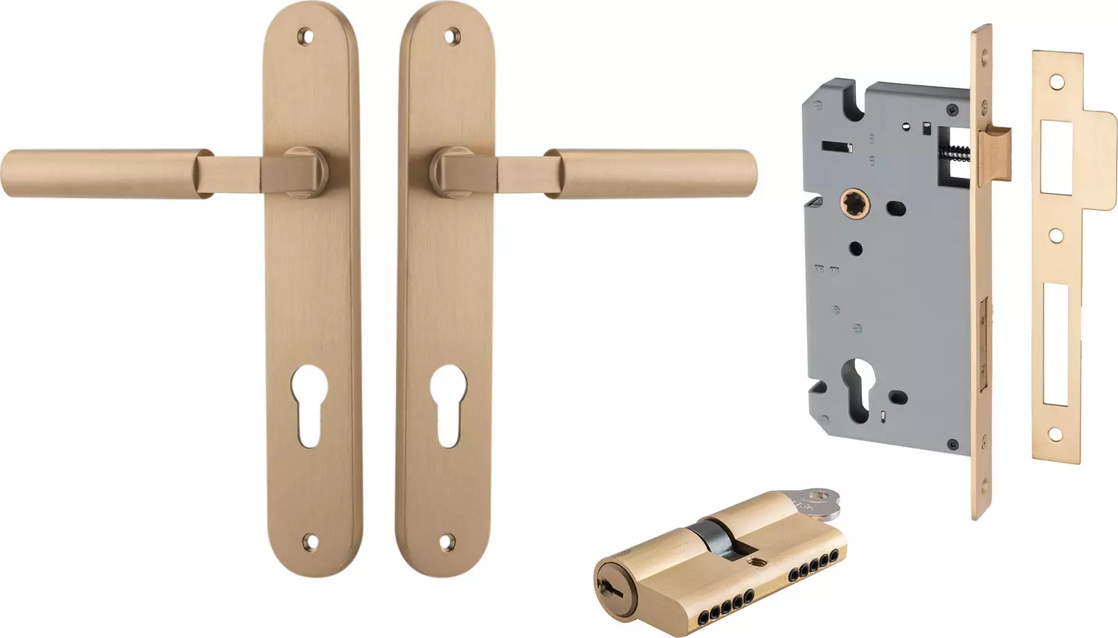 Berlin Lever - Oval Entrance Set - Key / Key - BB