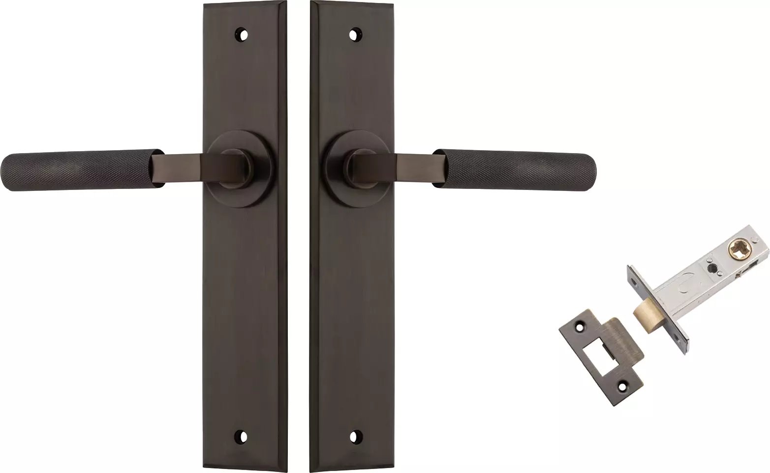 Brunswick Lever - Chamfered Passage Set - SB