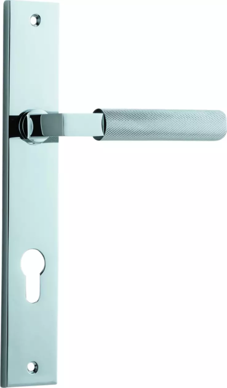 Brunswick Lever - Rectangular Euro Pair - CP