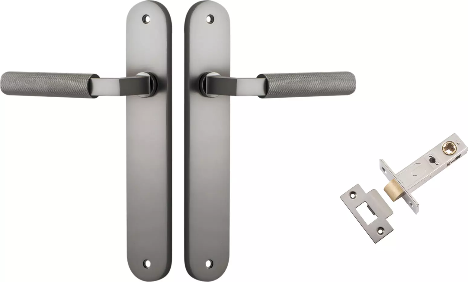 Brunswick Lever - Oval Passage Set - SN