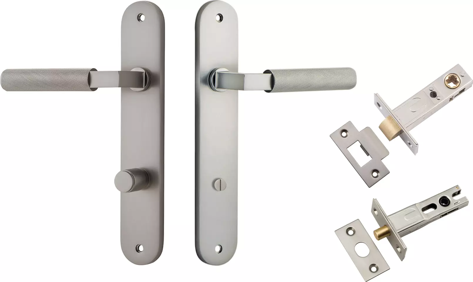 Brunswick Lever - Oval Privacy Set - SN