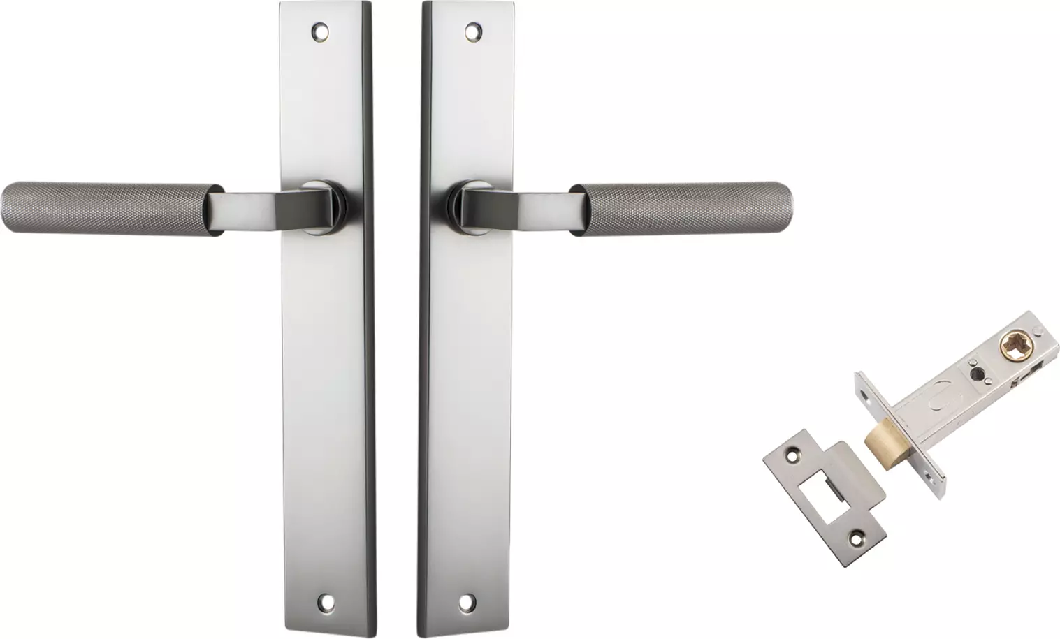 Brunswick Lever - Rectangular Passage Set - SN
