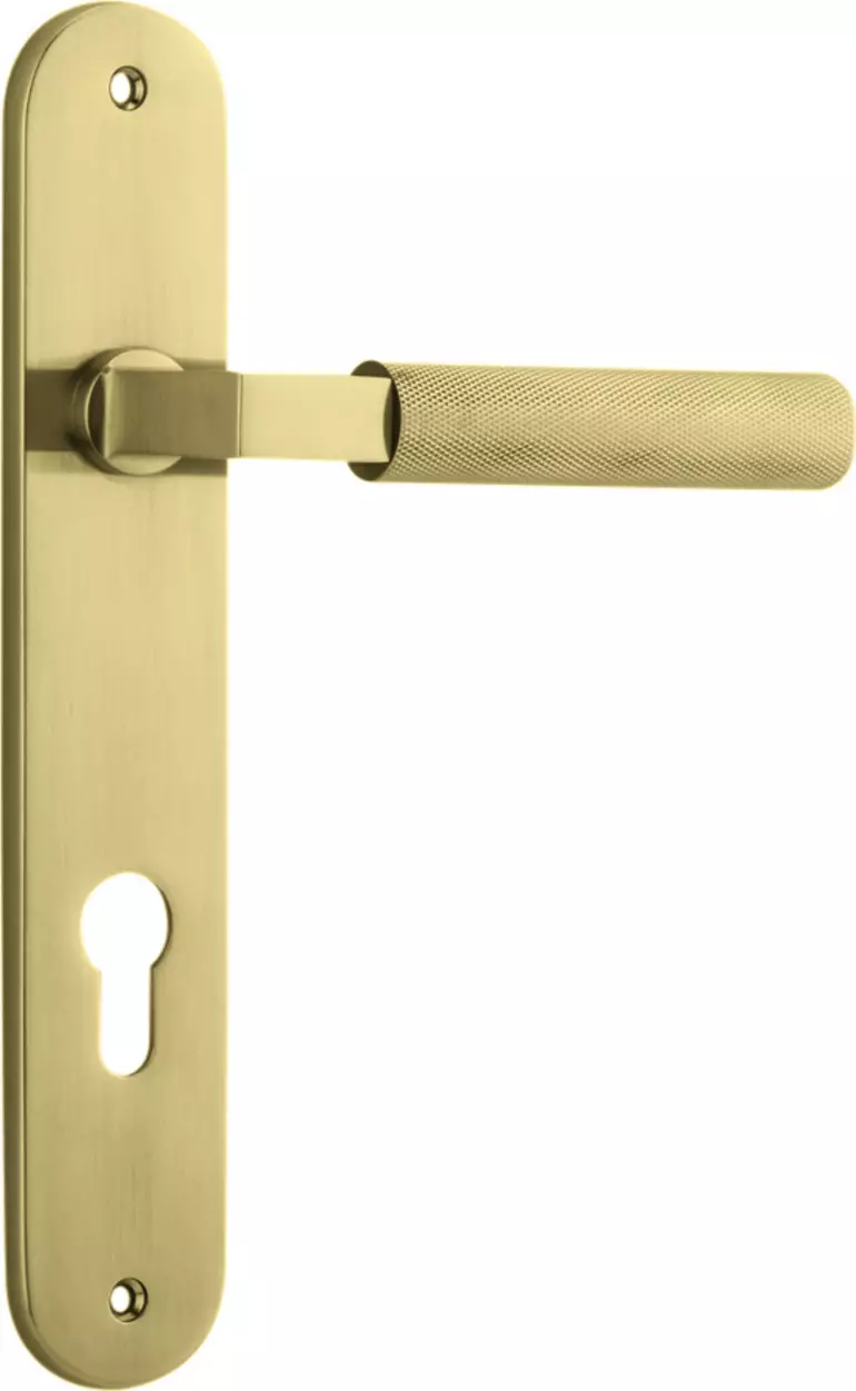 Brunswick Lever - Oval Euro Pair - GLD