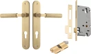 Brunswick Lever - Oval Entrance Set - Key / Key - GLD