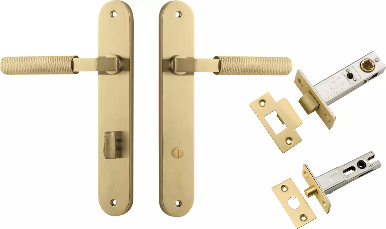 Brunswick Lever - Oval Privacy Set - GLD