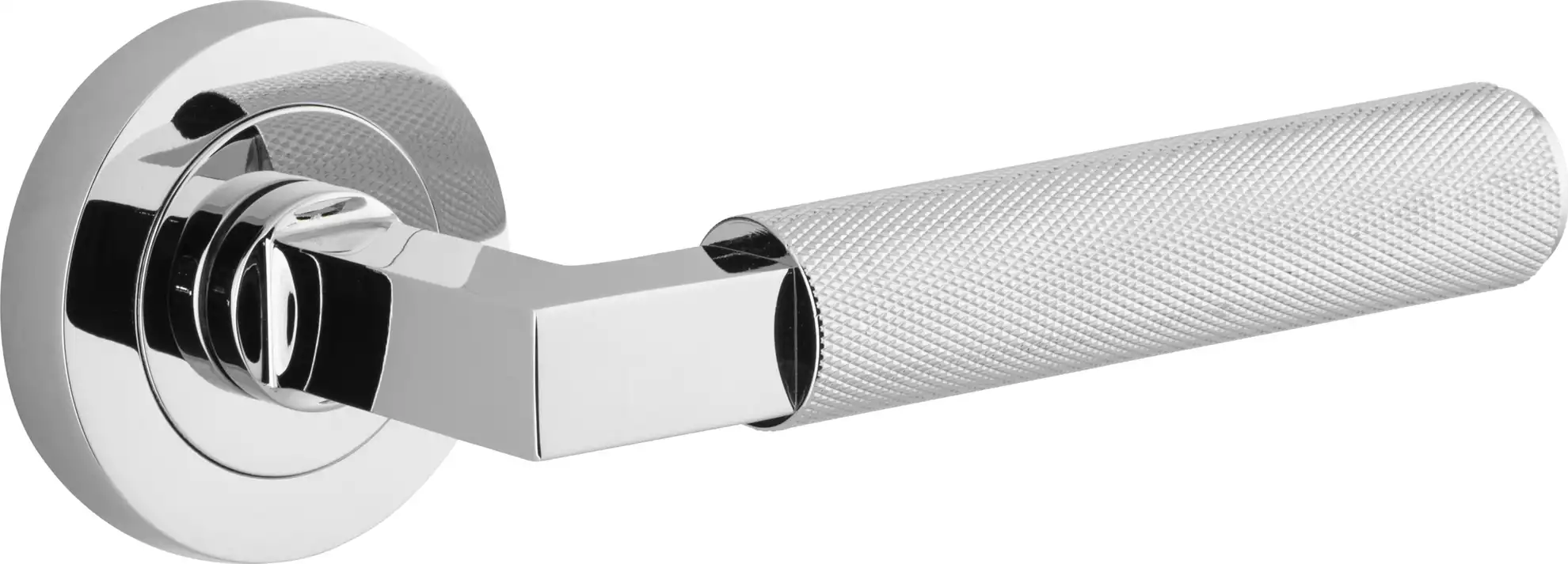 Brunswick Lever - Round Rose Handle Set - CP