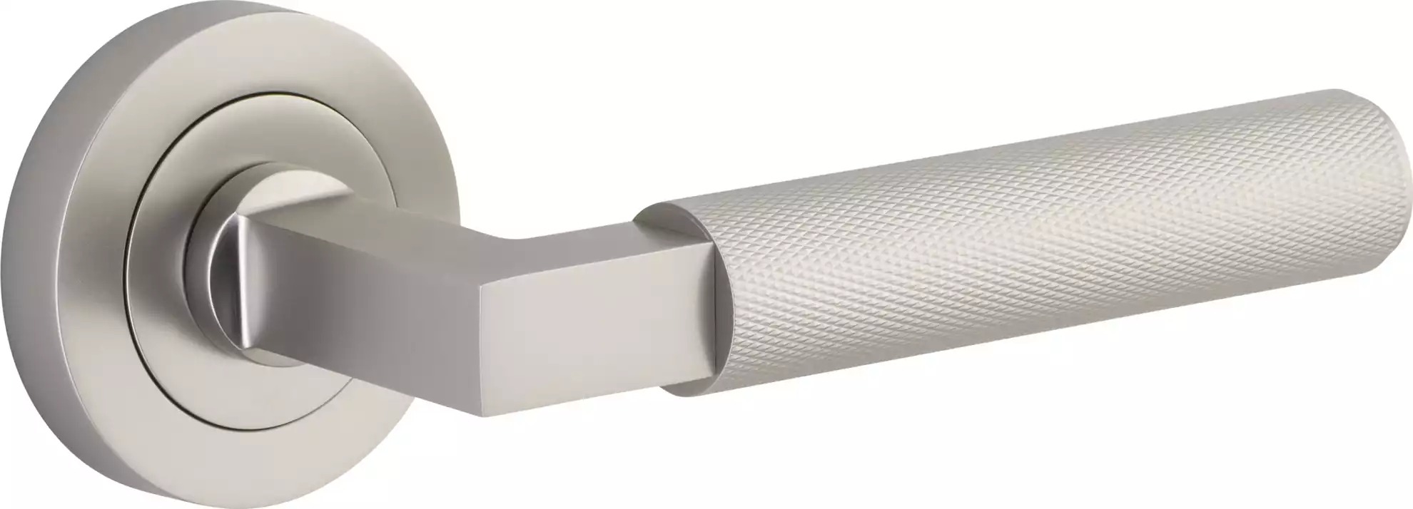 Brunswick Lever - Round Rose Handle Set - SN