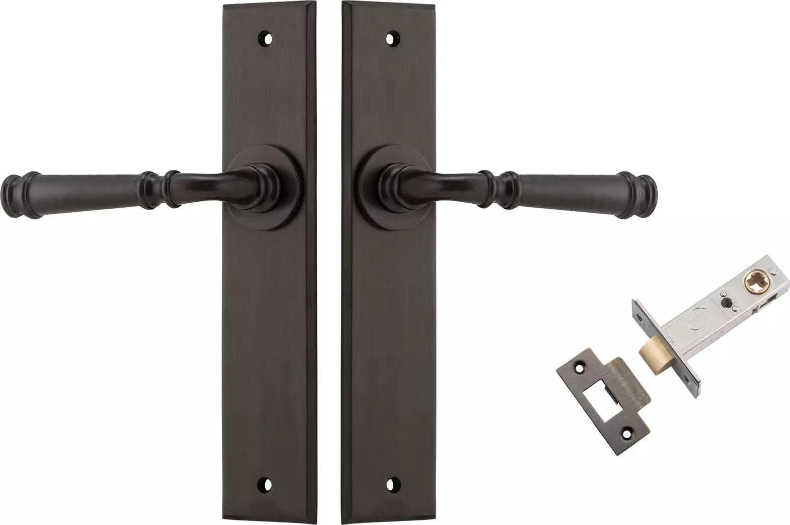 Verona Lever - Chamfered Passage Set - SB