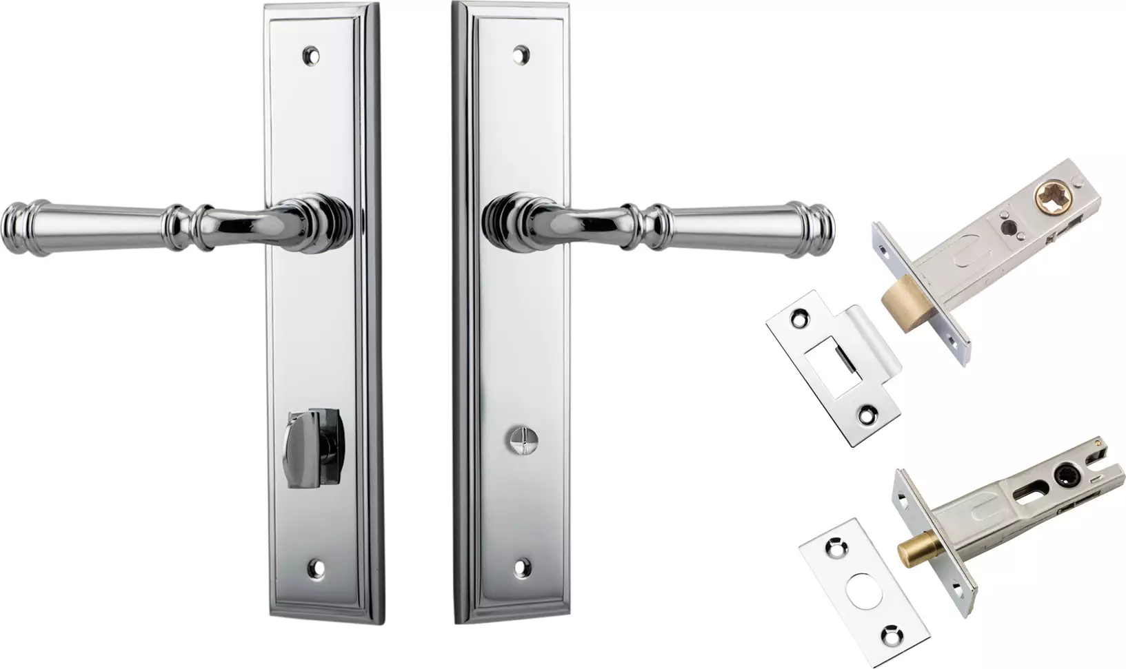 Verona Lever - Stepped Privacy Set - CP