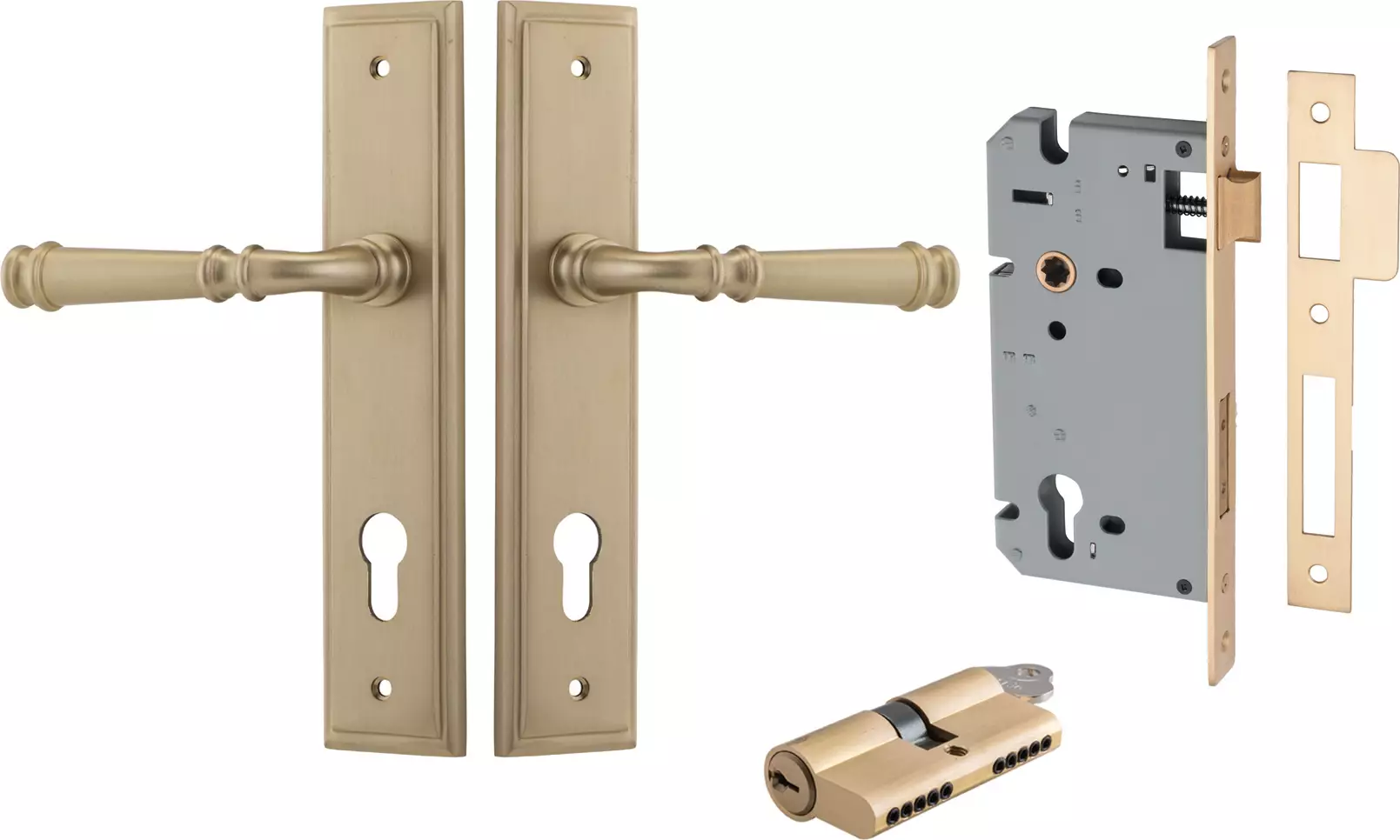 Verona Lever - Stepped Entrance Set - Key / Key - BB