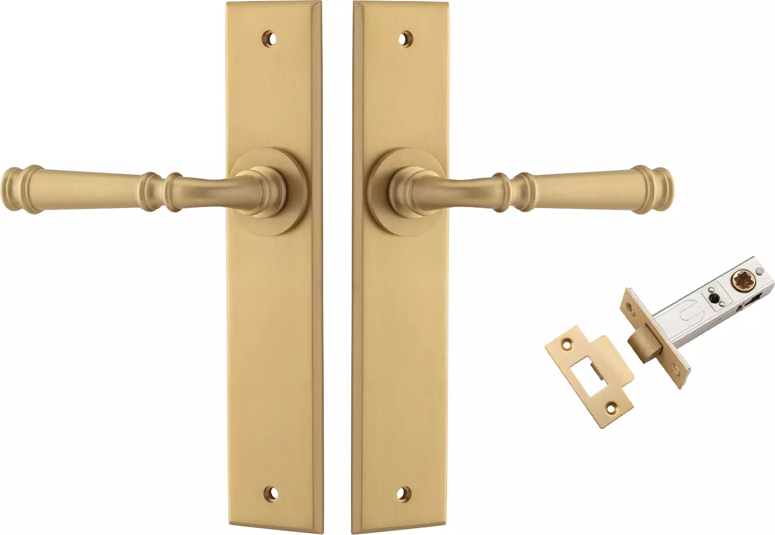 Verona Lever - Chamfered Passage Set - BB