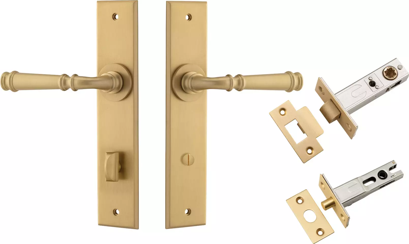 Verona Lever - Chamfered Privacy Set - BB