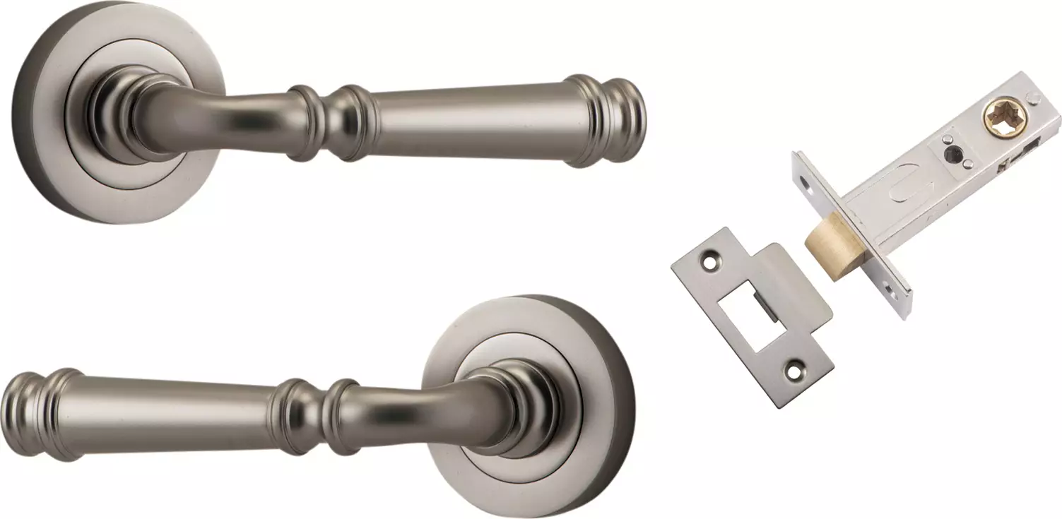 Verona Lever - Round Rose Passage Set - SN