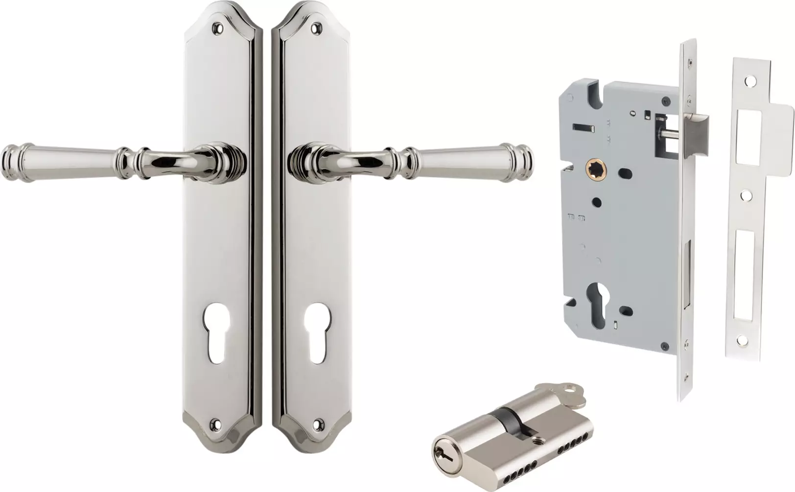 Verona Lever - Shouldered Entrance Set - Key / Key - PN