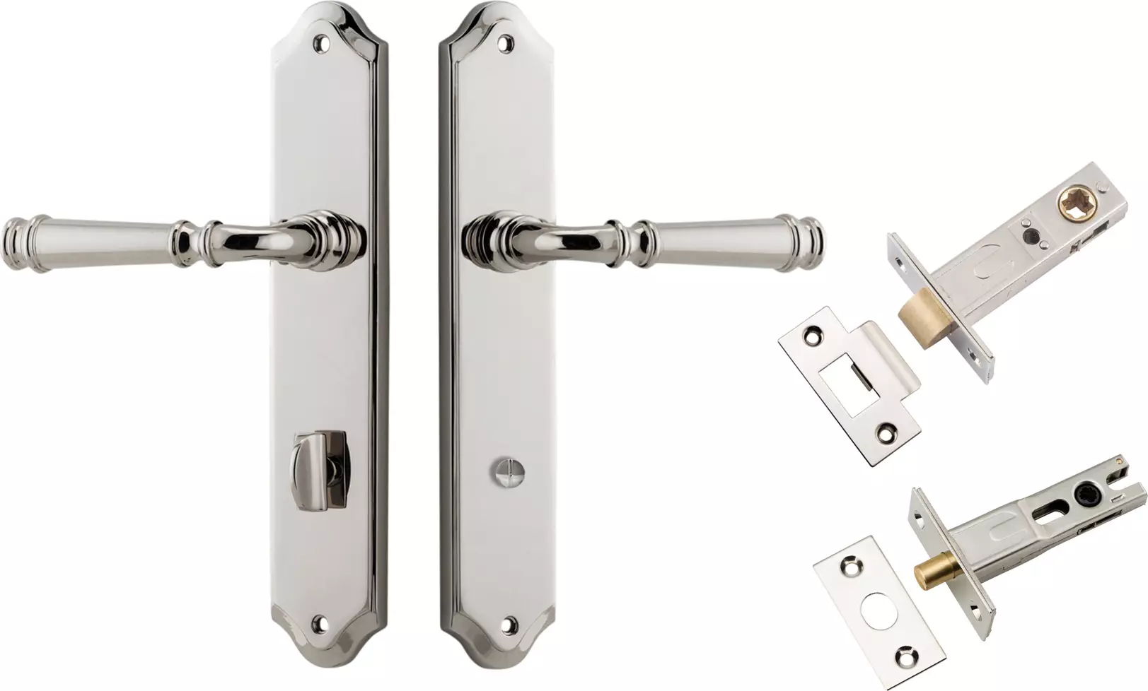 Verona Lever - Shouldered Privacy Set - PN