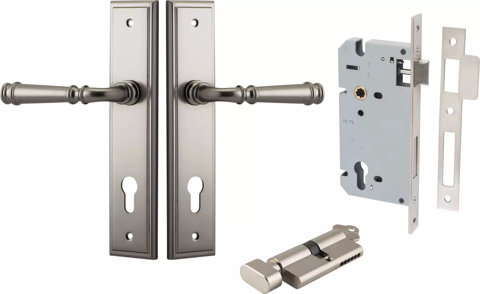 Verona Lever - Stepped Entrance Set - Key / Turn - SN