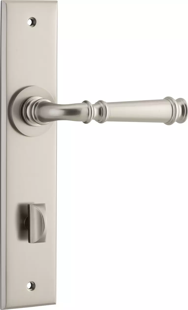 Verona Lever - Chamfered Privacy Handles - SN