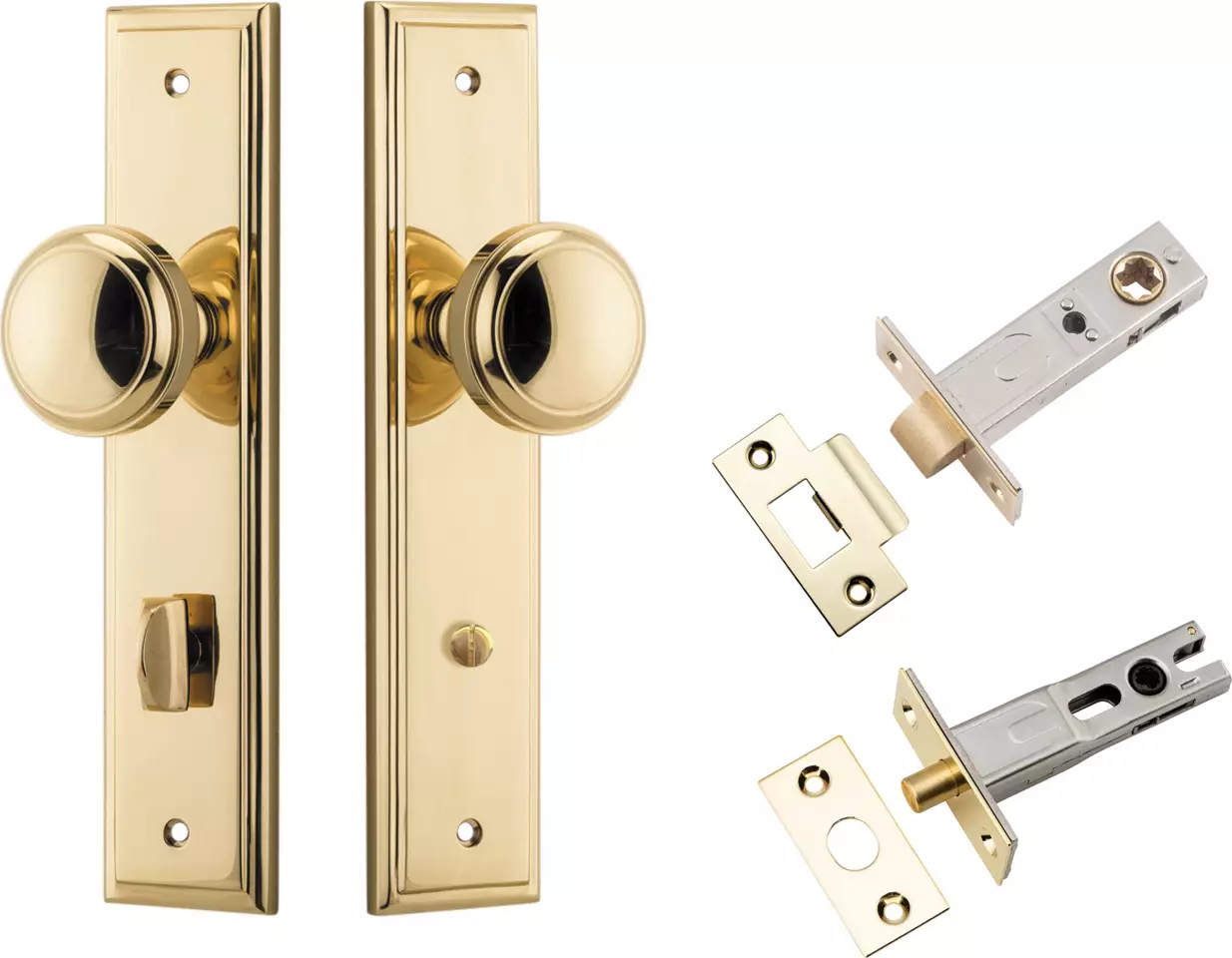 Paddington Knob - Stepped Privacy Set - PB