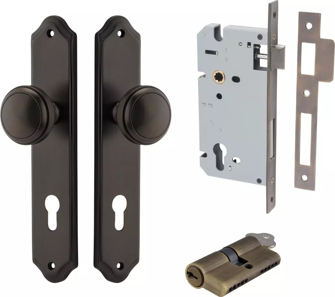 Paddington Knob - Shouldered Entrance Set - Key / Key - SB