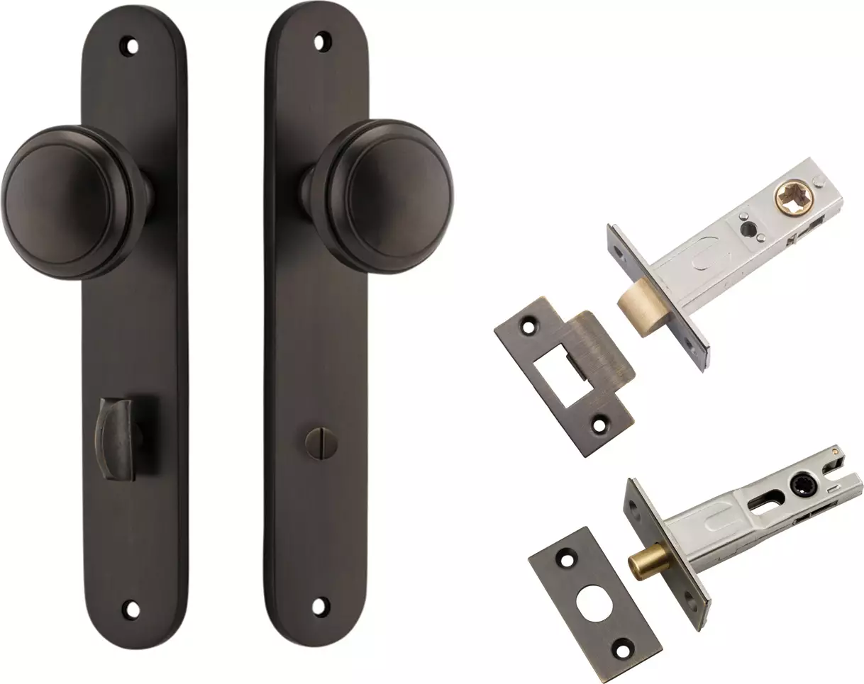 Paddington Knob - Oval Privacy Set - SB