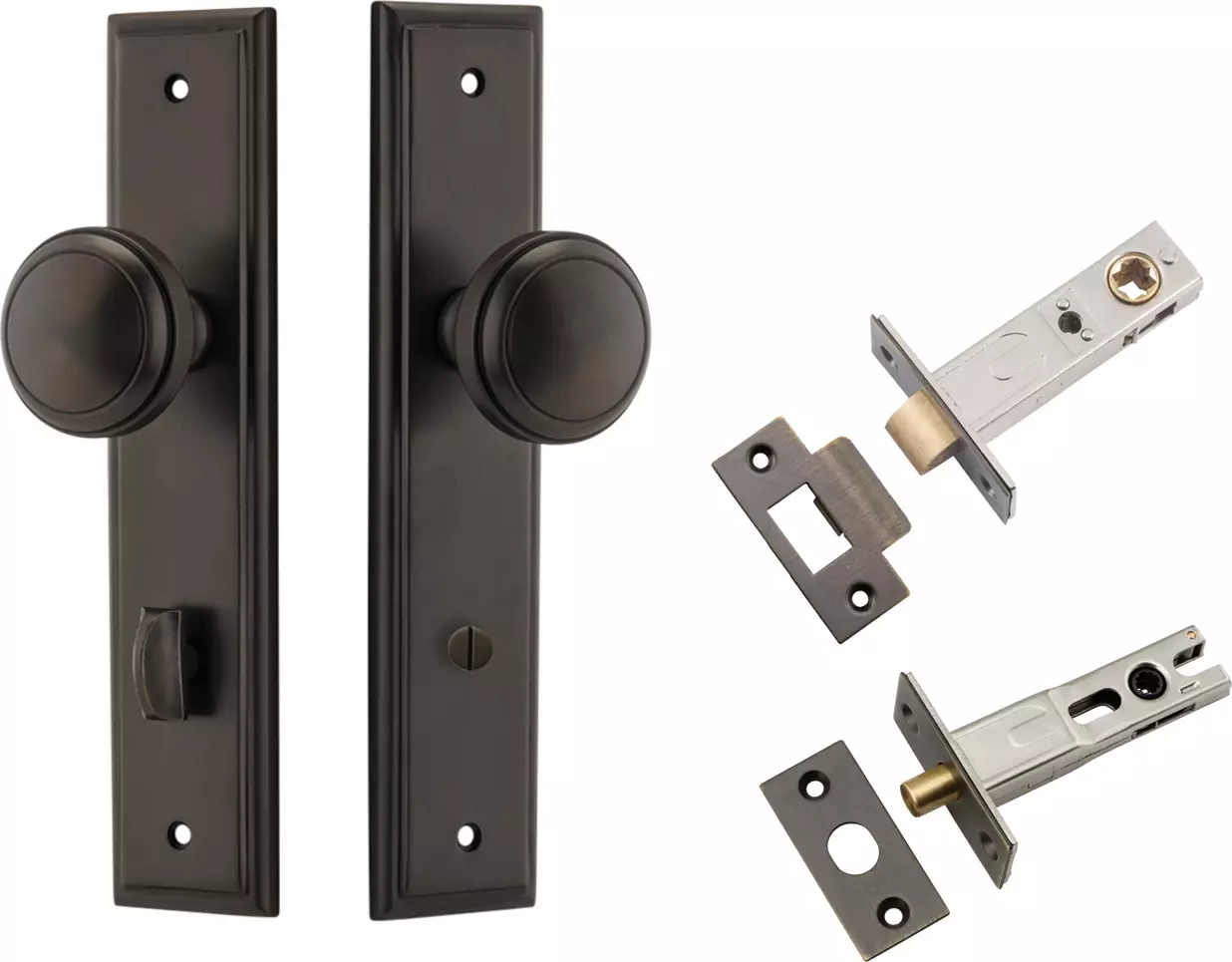 Paddington Knob - Stepped Privacy Set - SB