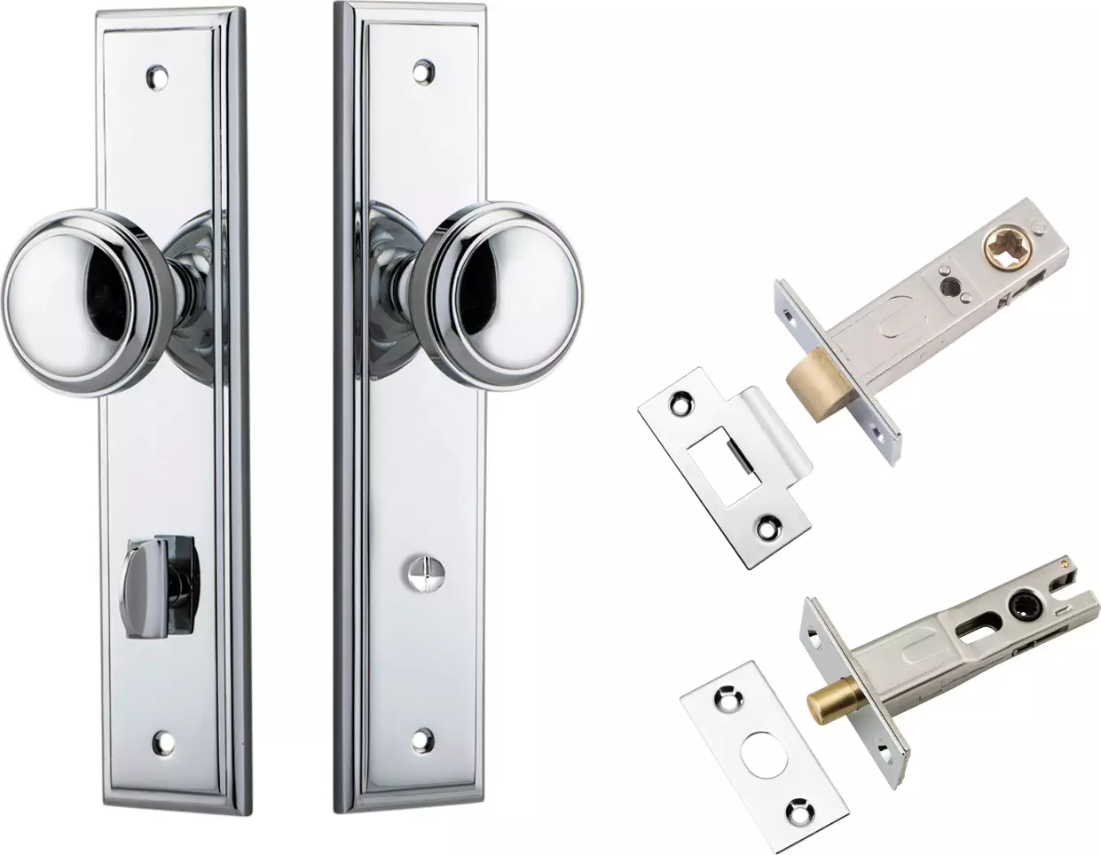 Paddington Knob - Stepped Privacy Set - CP