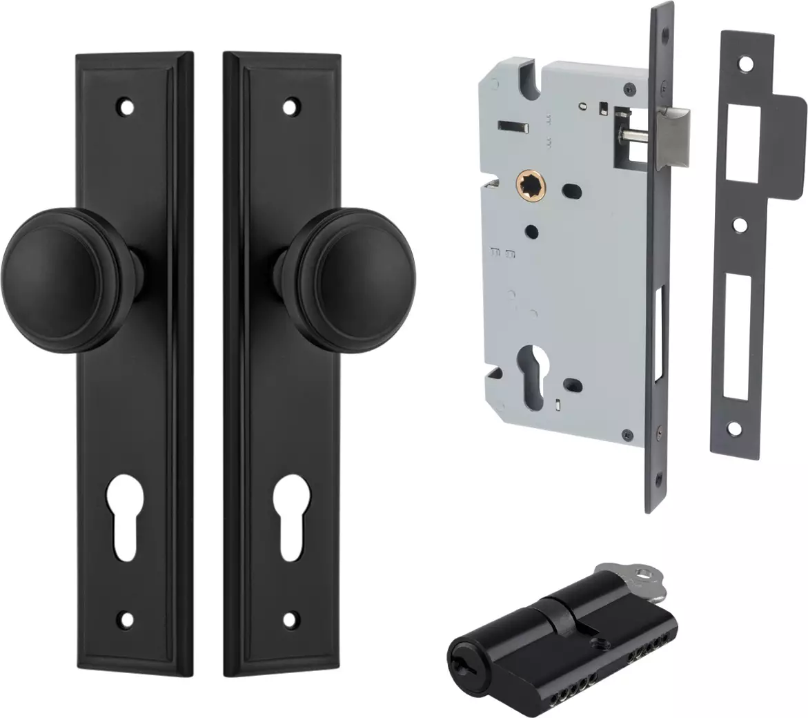 Paddington Knob - Stepped Entrance Set - Key / Key - MB