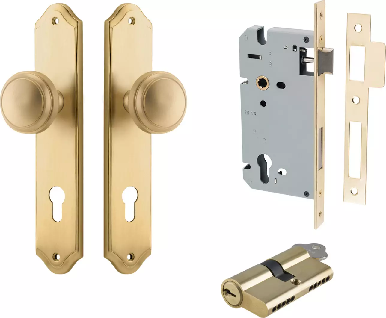 Paddington Knob - Shouldered Entrance Set - Key / Key - BB