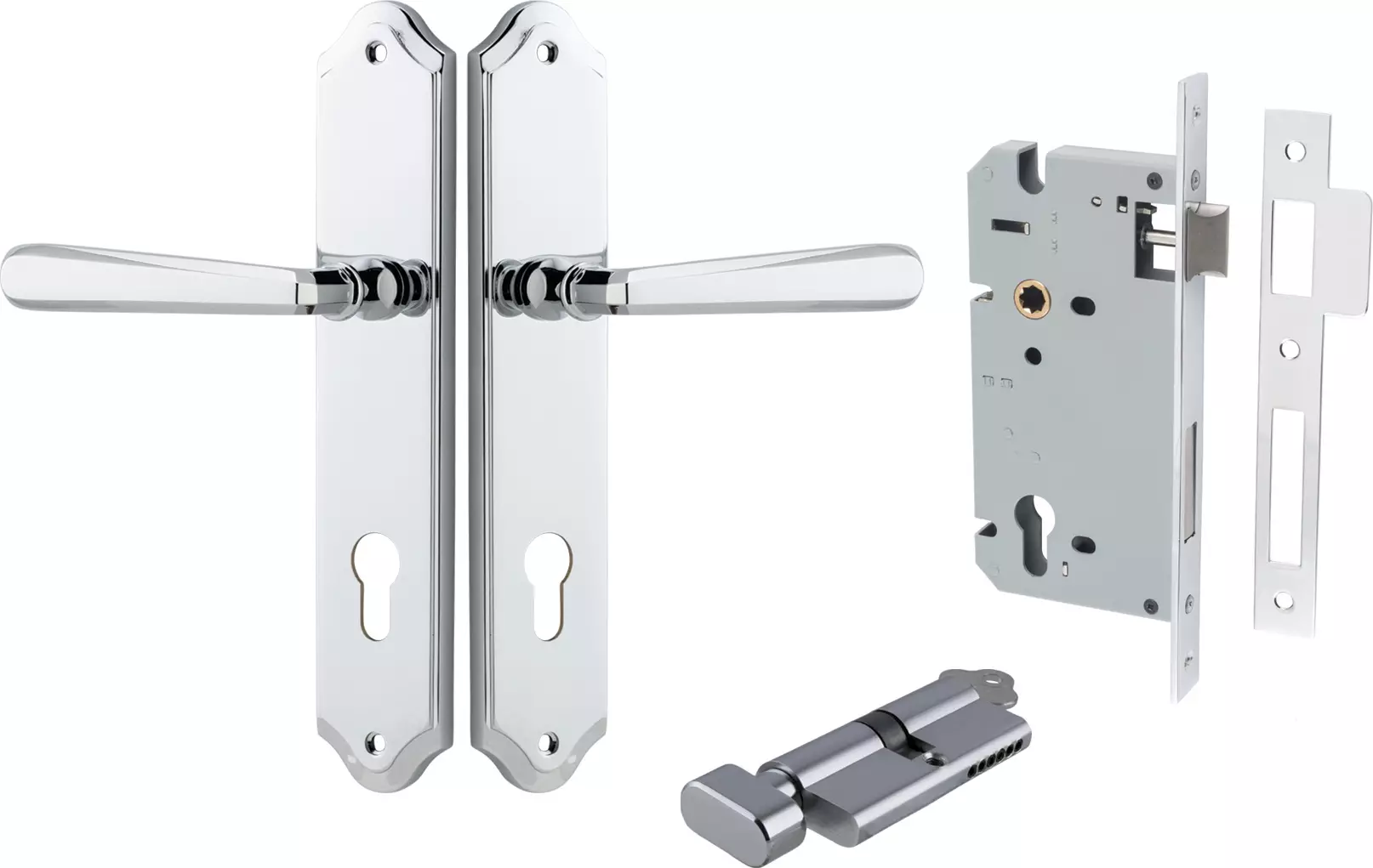 Copenhagen Lever - Shouldered Entrance Set - Key / Turn - CP